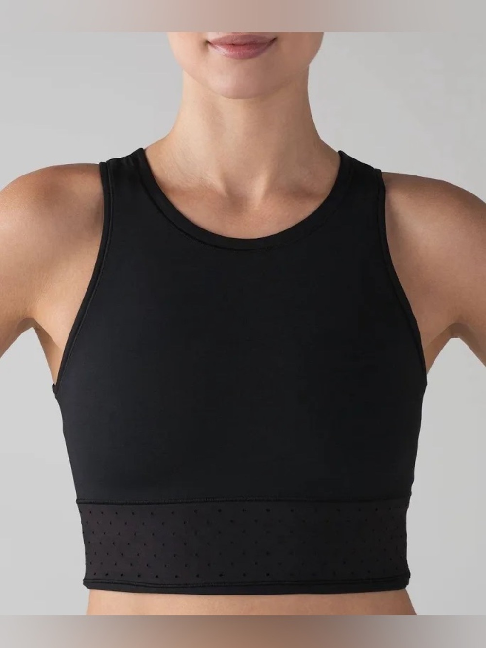 Lululemon Mind Over Miles Crop Top- Black